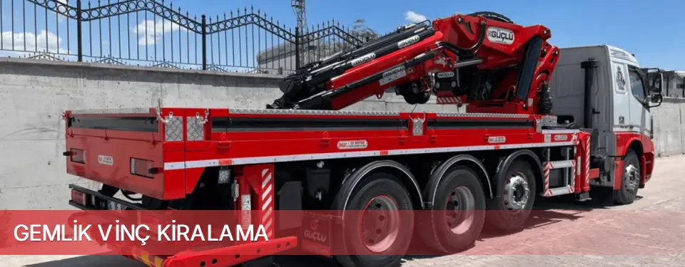 Gemlik İlçemi Vinç Kiralama
